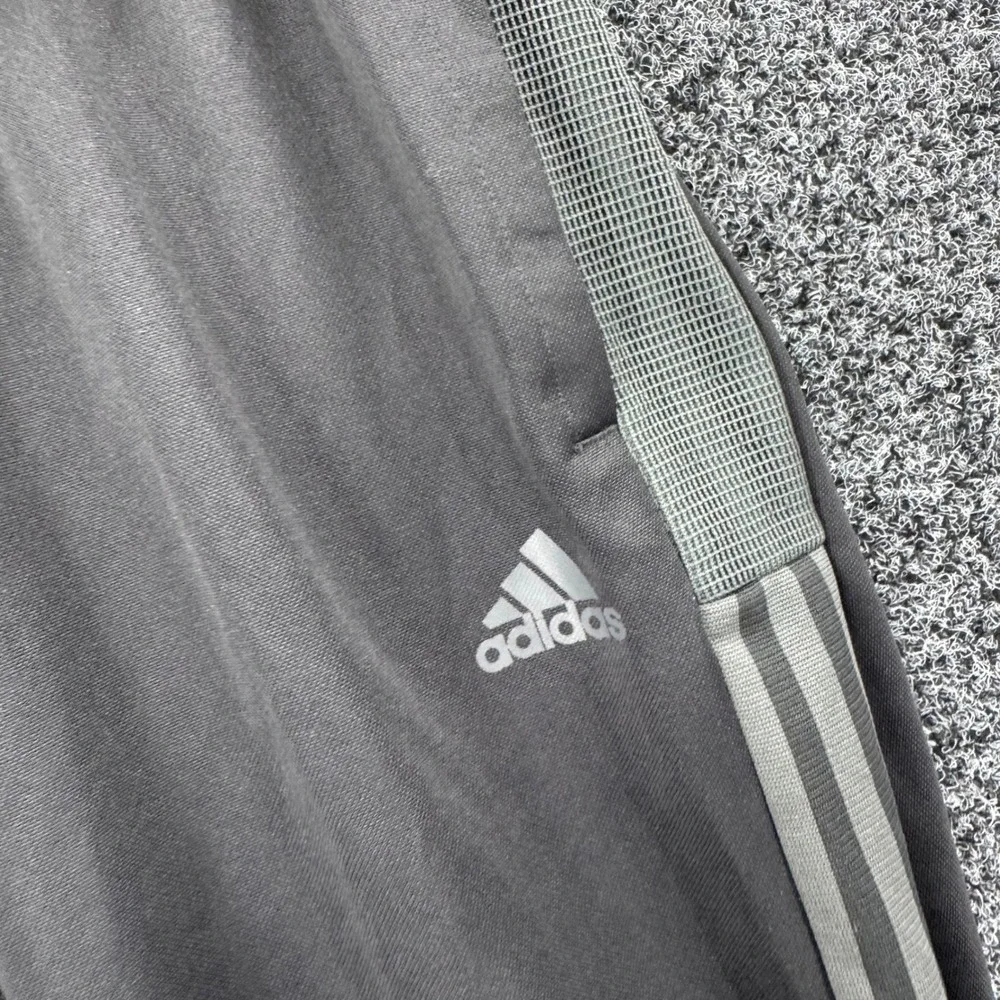 Adidas Primegreen Aeroready Track Pants Mens Small Black Grey 3-Stripe Joggers